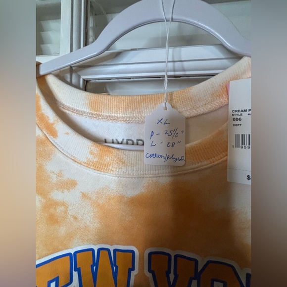 New York Nicks Tie Dye Ladies Sweatshirt-Size XL - Picture 7 of 7